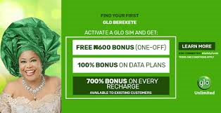 Glo Berekete Get 5GB data and 700% Bonus on All Recharge ~ SmarttechVilla.com