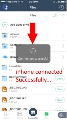 How to transfer files from iphone to android