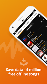 Listen to songs offline with audiomack